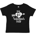 thumbnail image 3 of Inktastic My First Valentine's Day with White Heart and Arrow Boys or Girls Baby T-Shirt, 3 of 5