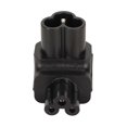 thumbnail image 2 of 4pcs IEC320 C6 to IEC320 C5 Plug and Play C6 to C5 90 Degree Right Angle Power Adapter for Server UPS PDU, 2 of 4