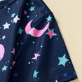 thumbnail image 5 of FUNDUFI Baby Boys Girls Outfit Sets Short Sleeve Cartoon Star Moon Printed Pajama Shirts Stretchy Shorts 2Pcs Pjs Outfit Sets Soft Loose Sleepwear Clothes Sets Suitable For School, 5 of 8