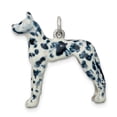 thumbnail image 1 of FB Jewels Sterling Silver Enameled Great Dane Charm, 1 of 5