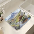 thumbnail image 7 of Ryvnso Highland Cattle Drinking Dish Drying Mat for Kitchen Countertop 18x24 Large Dish Pad Drainer Rack Dish Sink Mats, 7 of 7