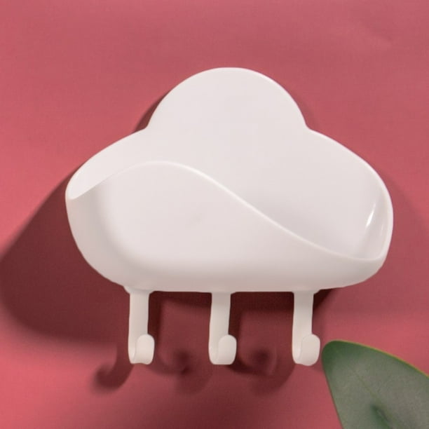 Shpwfbe Bathroom Accessories Simple Bathroom Wall Mount Shower Soap Holder Dish Sponge Towel