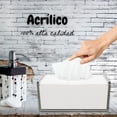 thumbnail image 4 of Artea 19 Porta Sanitas Acr&iacute;lico Transparente (22cmX10cmX10cm),Dispensador de Toallas de Papel,Caja de Pa&ntilde;uelos,Dispensador de Servilletas para el Hogar,Almacenamiento Sanitas,Caj, 4 of 6