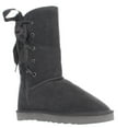 thumbnail image 3 of Women's Aliciah Grey Mid-Calf Leather Boot - 5M, 3 of 6