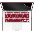 thumbnail image 5 of IBENZER Hard Shell Case for MacBook Pro 13 Inch 2015-2012 A1502 A1425, Hard Shell Case with Bag & Keyboard Cover & Screen Protector for Old Version Mac Pro Retina 13, Wine Red, W-R13-WR+3SP, 5 of 9