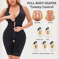 thumbnail image 4 of Women’s Waist Trainer Bodysuit Butt Lifter Tummy Control Shapewear Hi-Waist Thigh Slimmer Full Body Shaper Open Bust, 4 of 7