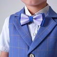 thumbnail image 7 of FYDUU Toddler Boy's Suit Set 3 Piece Formal Suits Bowtie Vest Shorts Trendy Children Performances Parties Outfits Leisure Versatile 5-6 Years, 7 of 7