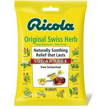 Ricola Cough Drops Sugar free Original Swiss Herb 19ct