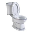 thumbnail image 4 of India Reserve 2 Piece Bathroom Toilet Dual Flush Elongated Blue and White Porcelain Toilet w/Slow Close Seat Renovators Supply, 4 of 11