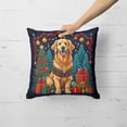 thumbnail image 2 of Golden Retriever Christmas Fabric Decorative Pillow 14 in x 14 in, 2 of 5