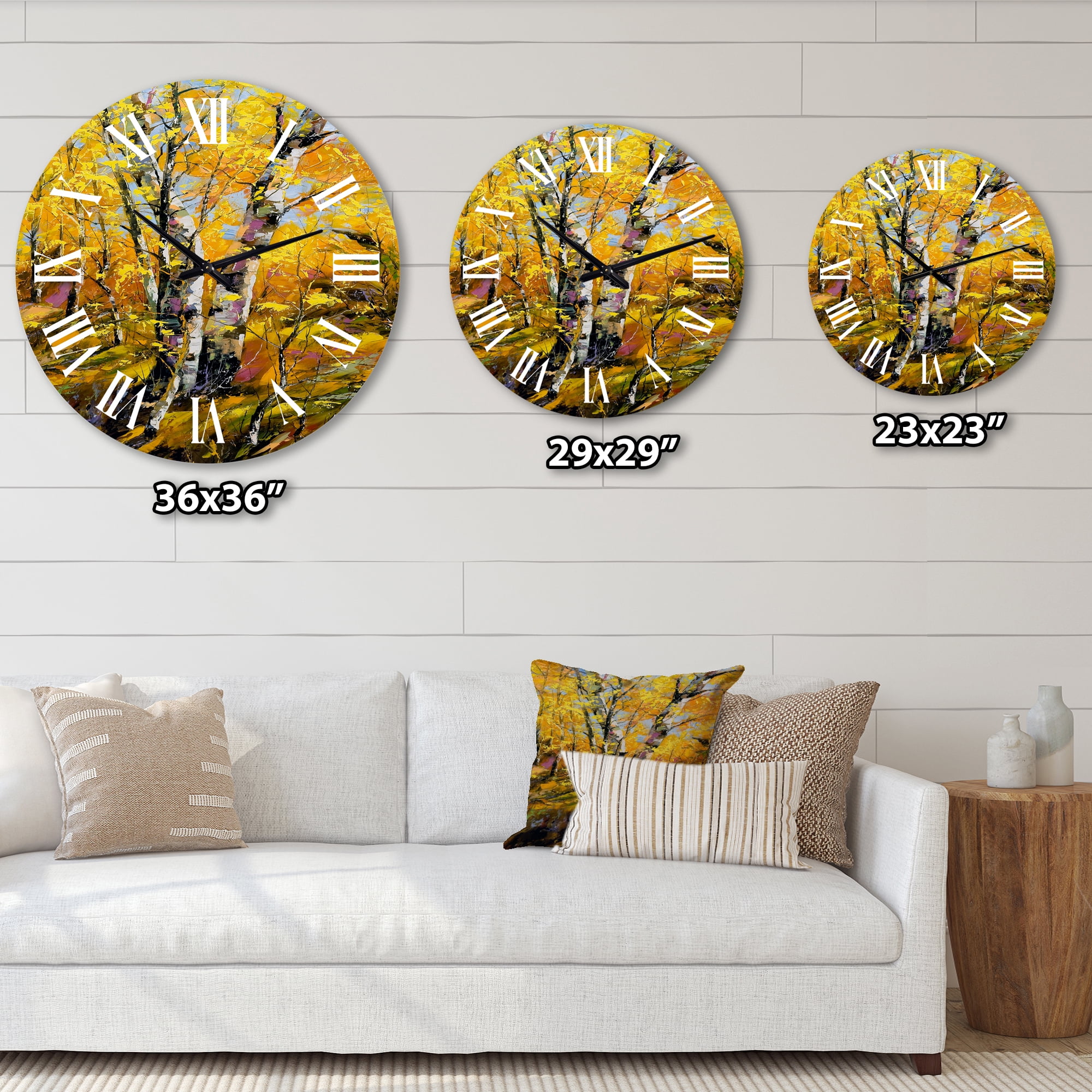 Designart 1 in Country Wall Clock