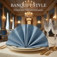thumbnail image 5 of REGALWOVEN 12 Pack Cloth Napkins, Cotton Washable Table Dinner Napkins for Restaurant, Weddings, Events, and Parties Hazy blue 18x18inch, 5 of 6