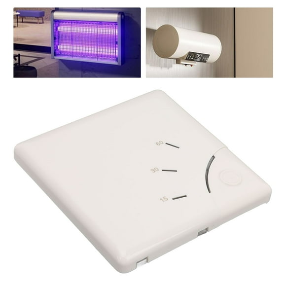 Wall Timer Switch, 15 30 60min Flame Retardant Convenient Countdown Timer Switch for Fan