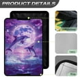 thumbnail image 4 of Yuyamidu Dolphin RV Door Window Shade Cover Decorative Cover Foldable RV Blackout UV Rays Protection Travel Trailer Door Blackout Window Shade, Purple, 4 of 7