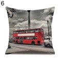 thumbnail image 1 of HEVIRGO Housse de Coussin en Lin avec Motifs de Drapeaux de Londres, 1 of 10