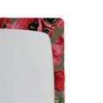 thumbnail image 3 of Ambesonne Tulips Fitted Sheet, Watercolor Floral Boho Print, Queen Size, Dark Coral Olive Green, 3 of 5
