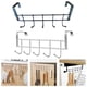 thumbnail image 5 of Acero inoxidable 5 ganchos sobre puerta percha ropa soporte estante organizador, 5 of 8