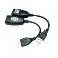 thumbnail image 4 of USB to RJ45 Adapter  USB 2.0 to RJ45 Ethernet Extension Extender Network Adapter Cable Wired LAN Ideal for Use with USB Cameras  Printers  Web Cameras  Keyboard  Mouse Extensions, 4 of 6