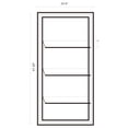 thumbnail image 6 of Oriel 24 x 47 Inch Rectangular 3-Shelf Wall Mirror Silver, 6 of 6
