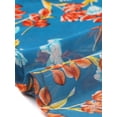 thumbnail image 6 of Women's Floral Skirt Chiffon A-line Long Tiered Ruffle Boho Summer Midi Skirts XL Lake Blue Flower, 6 of 7
