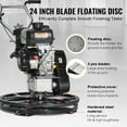 thumbnail image 3 of KFFKFF Gas Trowel, 24'' Walk-Behind Model with Float Pan, 6HP for Smooth Concrete Finishing, Durable Screed Cement Surface Tool, Finishing Blade Included, 3 of 9