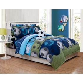 Dream Factory Soccer Twin Comforter Set Walmart Com