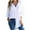 White, variant on Clearance asdoklhq Womens Plus Size Tops Clearance,Womens Loose Button Long Shirt Dress Cotton Ladies Casual Tops T-Shirt Blouse