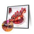 thumbnail image 2 of Cuadros Decorativos 5D bricolaje taladro redondo completo diamante pintura postre Animal Kit decoración del hogar (HQ022) Wdftyju de costura negro 4 estilos, 2 of 9