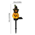 thumbnail image 4 of Solar Halloween Pumpkin Lights Outdoor - Waterproof Solar Powered LED Garden Decor for Yard Patio Pathway, Spooky Resin Craft Halloween Decoration with Stake, Warm White Light for Party, 4 of 7