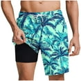 thumbnail image 2 of Runfenguu Dress With Shorts, Shorts With Spandex Underneath Men Casual Fashion Print Shorts With Pockets Elastic Waist Beach Pants Shorts Men, 2 of 6