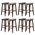thumbnail image 1 of PJ Wood Tabourets de Comptoir Classiques 29 Pouces de Haut, Noyer (Ensemble de 8), 1 of 9