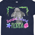 thumbnail image 4 of Inktastic Sanibel Island Florida Cute Swimming Manatee Boys or Girls Toddler T-Shirt, 4 of 5