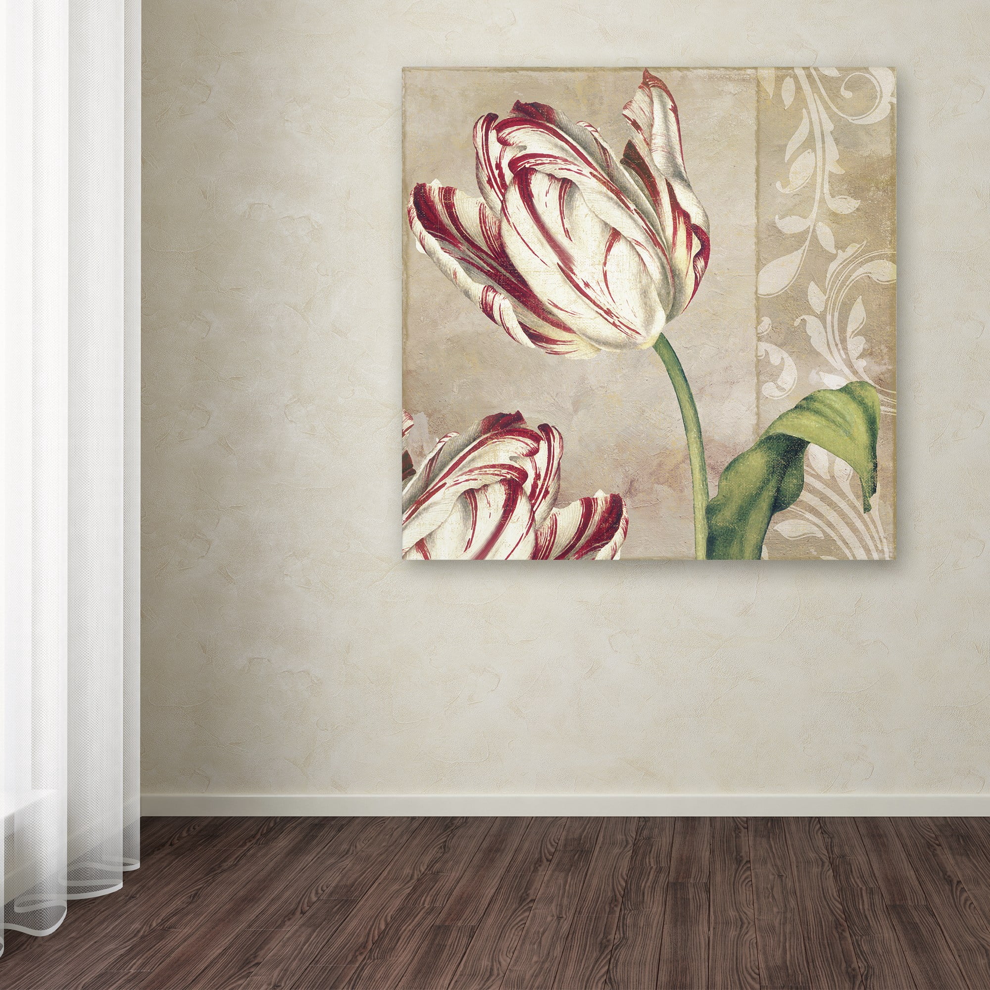Trademark Fine Art "Peppermint Tulips I" Canvas Art by Color Bakery