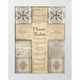 thumbnail image 1 of Wolk, Lisa 14x18 White Modern Wood Framed Museum Art Print Titled - Home Rules Cross, 1 of 4