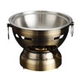 thumbnail image 1 of DOLITY Shabu Hot Pot Lightweight Hotpot Portable for Home Picnic Kitchen Countertop bronze, 1 of 9