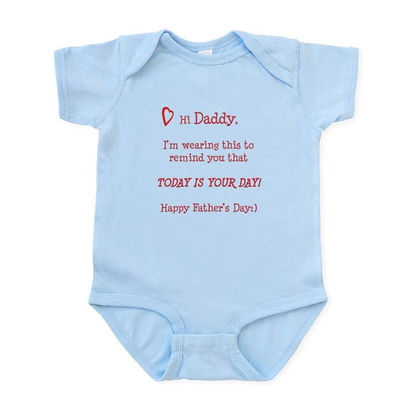 CafePress - Happy Father's Day Infant Bodysuit - Baby Light Bodysuit, Size Newborn - 24 Months