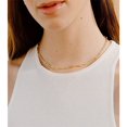 thumbnail image 3 of Collares con inicial en capas de oro para mujer, collar de barra chapado en cobre hecho a mano, colgante de letras hexagonales en capas, collar de cadena, collares en capas para mujeres, regalos, 3 of 5