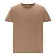 thumbnail image 3 of KyCheLot Summer V-Neck T-Shirt for Men Cotton Casual Short Sleeve T Shirt Solid Color Athletic Undershirt, 3 of 5