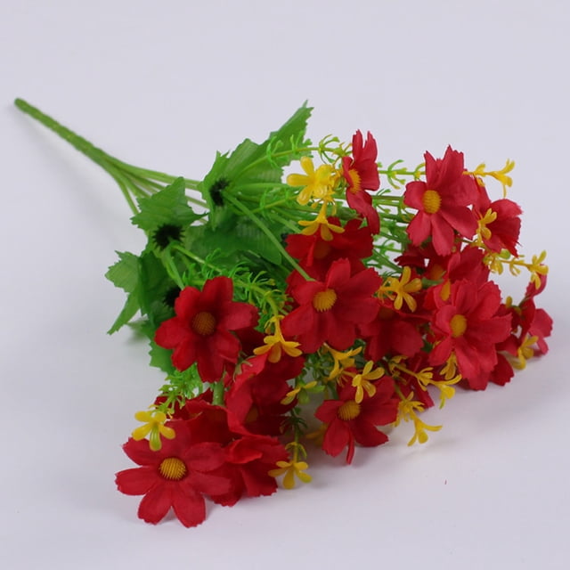 Fleurs d'Intérieur 1Pcs Fleurs de Jardin en Soie pour Extérieur