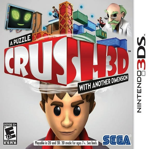 Restored Crush 3D 3DS (Nintendo 3DS, 2012) (Refurbished)