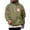 Army Green-#009, variant on Dweltoz Mens Christmas Oversized Hoodies Floral Wreath Santa Print Fleece Lined Sweatshirts Fall Winter Hooded Pullover,Brown M