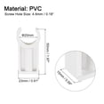 thumbnail image 2 of Unique Bargains PVC Pipe Clamps Clips, 20 Pack for 20mm(3/4') OD Hose Hanger Support, White, 2 of 5