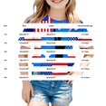 thumbnail image 3 of Ruyang Girls 4th of July T Shirt Statue of Liberty American Flag Firework Print Short Sleeve Summer Casual Patriotic Tee Tops, 3 of 5