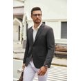 thumbnail image 5 of COOFANDY Men's Linen Blazer Casual Lightweight Two Button Sport Coats Formal Business Suit Jacket Unlined Blazer, 5 of 6