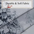 thumbnail image 6 of Winter Forest Shower Curtain for Bathroom, Xmas Tree Snowflake Christmas Holiday Bathroom Shower Curtains Set with 12 Hooks, 72x72 Inches, 6 of 6