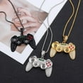 thumbnail image 4 of Fun Crystal Game Controller Pendant Necklace for Men - Punk Hip Hop Style Friendship Necklace  -  Unique Christmas Birthday Gifts for Son Grandson, 4 of 7