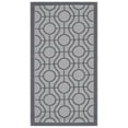thumbnail image 2 of Safavieh Courtyard Brian Geometric Indoor/Outdoor Area Rug, Light Gray/Anthracite, 2' x 3'7", 2 of 8