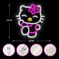 thumbnail image 3 of Letrero de neón Cheunyar Hello Kit Regulable Kawaii Cat 37 x 32 cm, 3 of 7