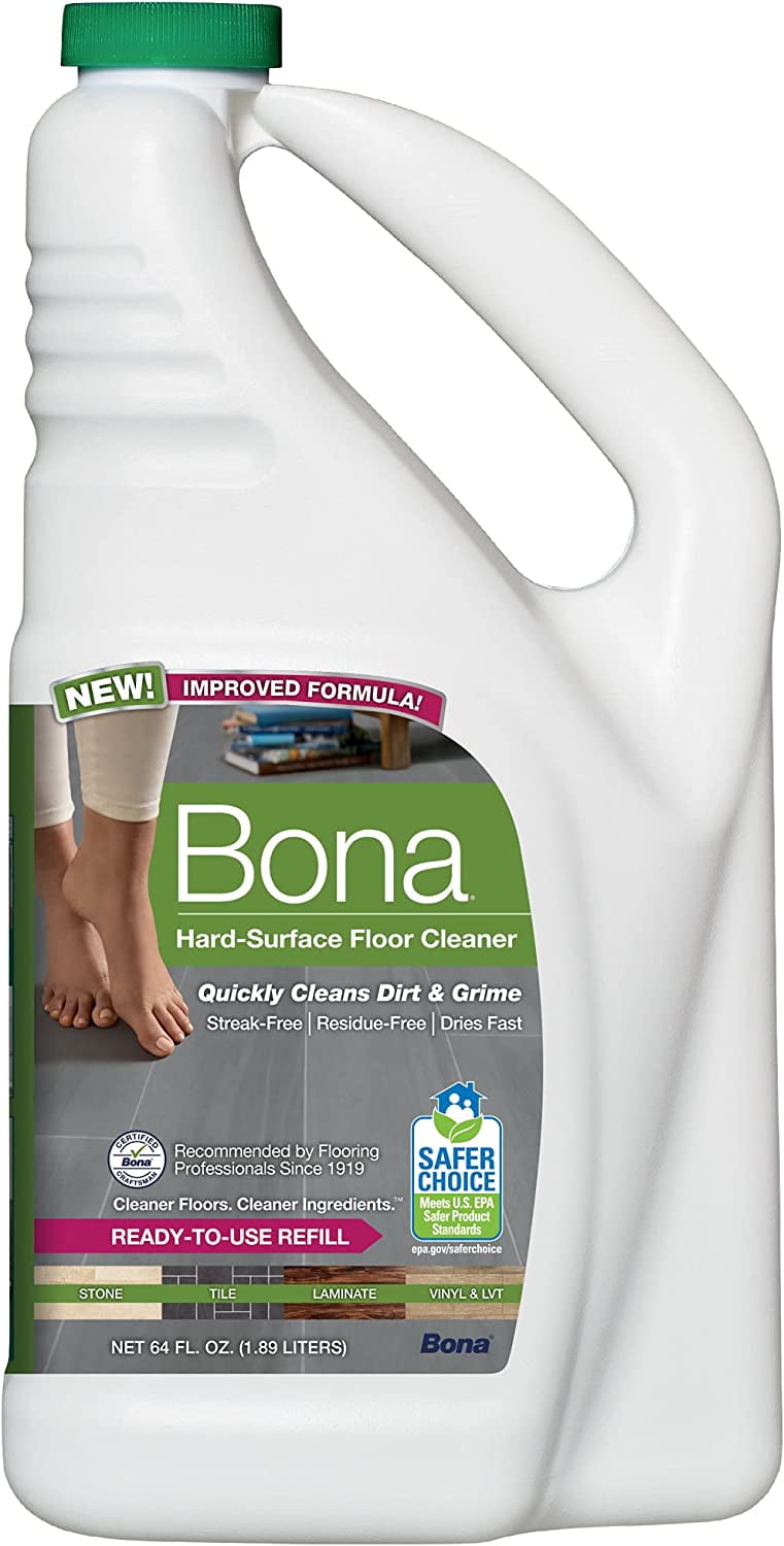 Bona HardSurface Floor Cleaner Refill, for Stone Tile Laminate and
