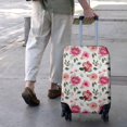 thumbnail image 3 of Pioneer Flower Floral Print Pattern Luggage Cover Fashion Suitcase Cover Baggage Covers Fit 25-28 Inch Luggage (Go Travel), 3 of 5